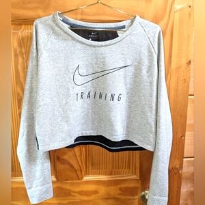 Nike Mesh Back Crop Sweatshirt